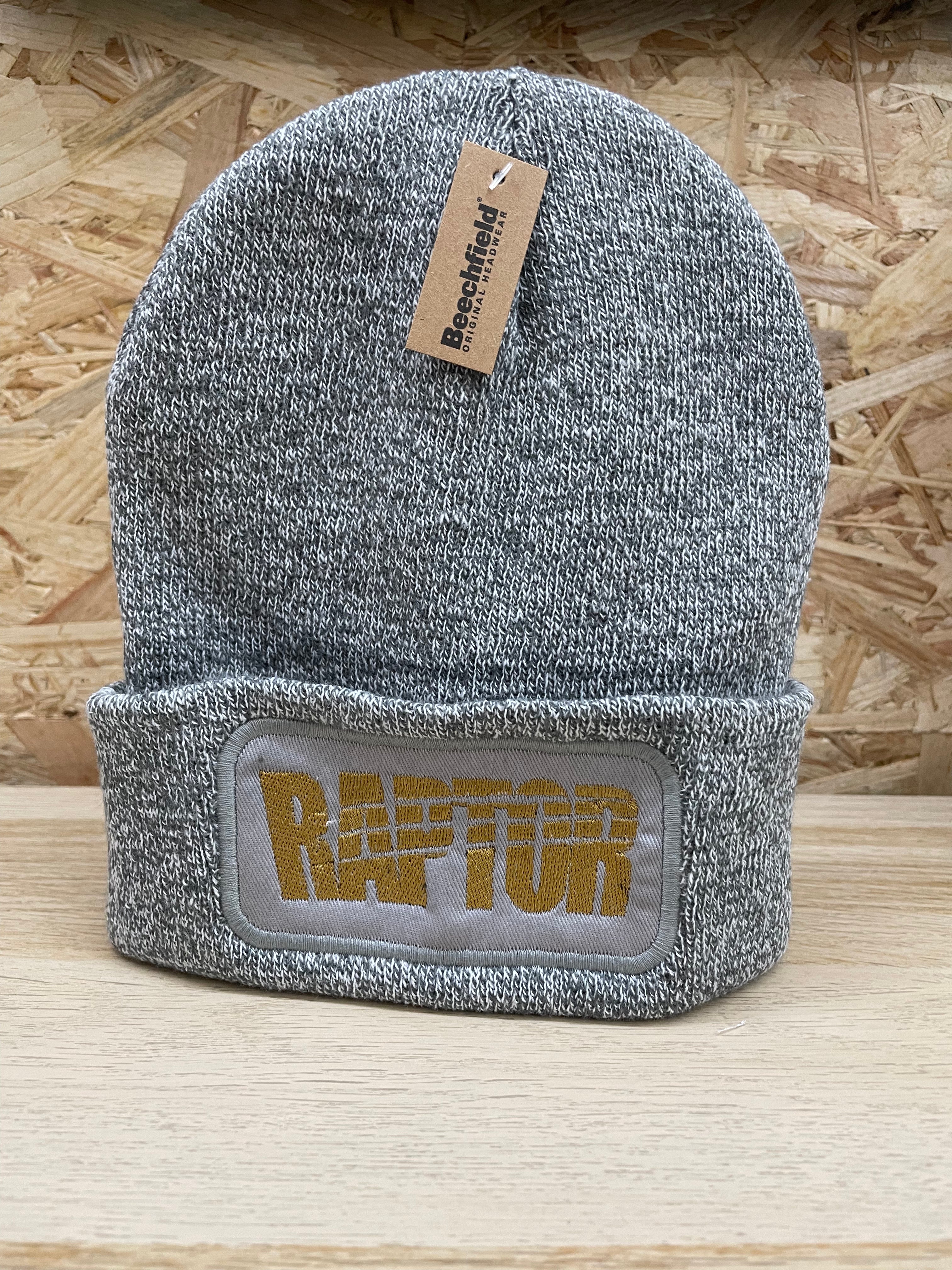 Bonnet brodé Raptor - Gris chiné