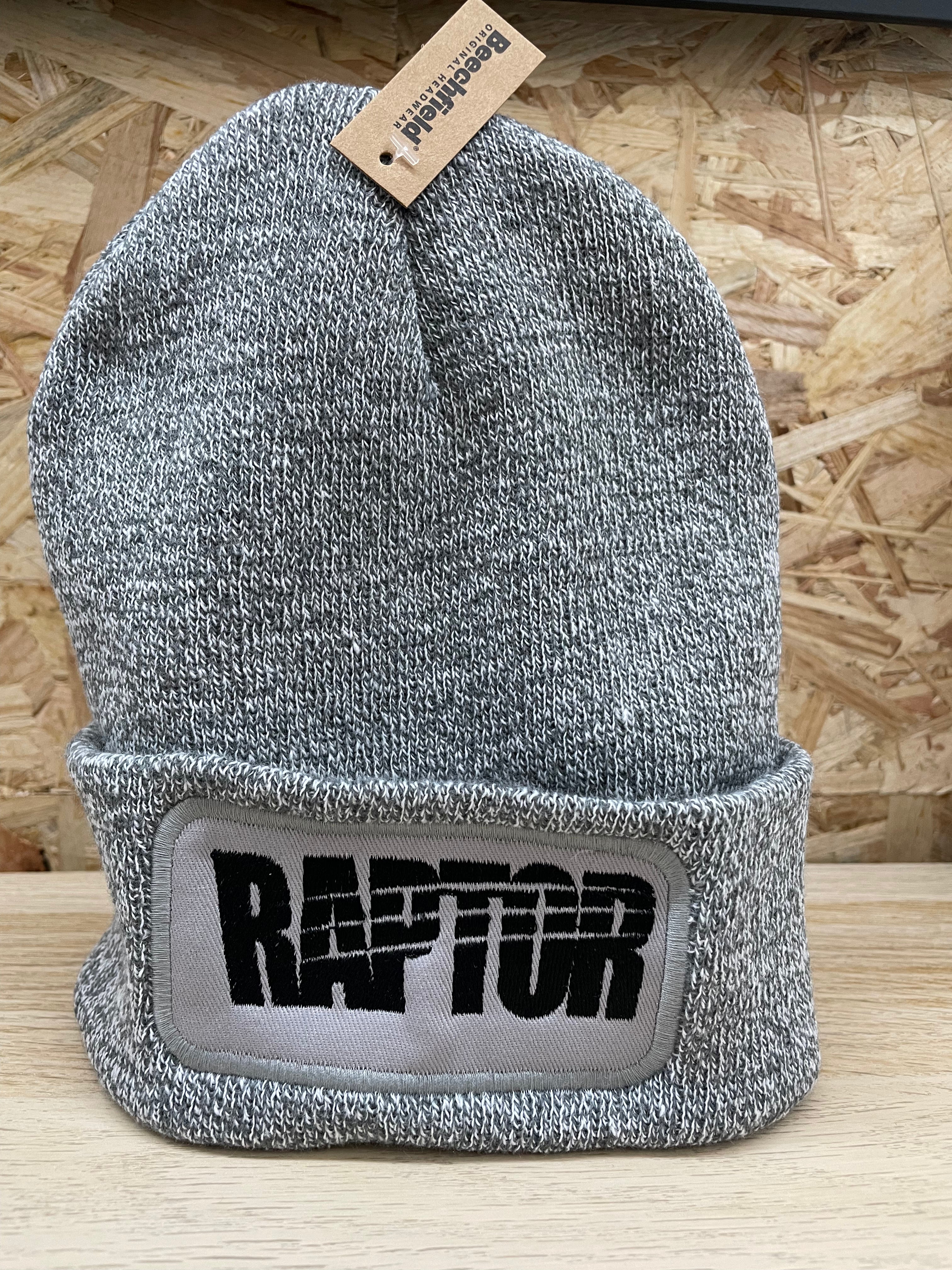 Bonnet brodé Raptor - Gris chiné