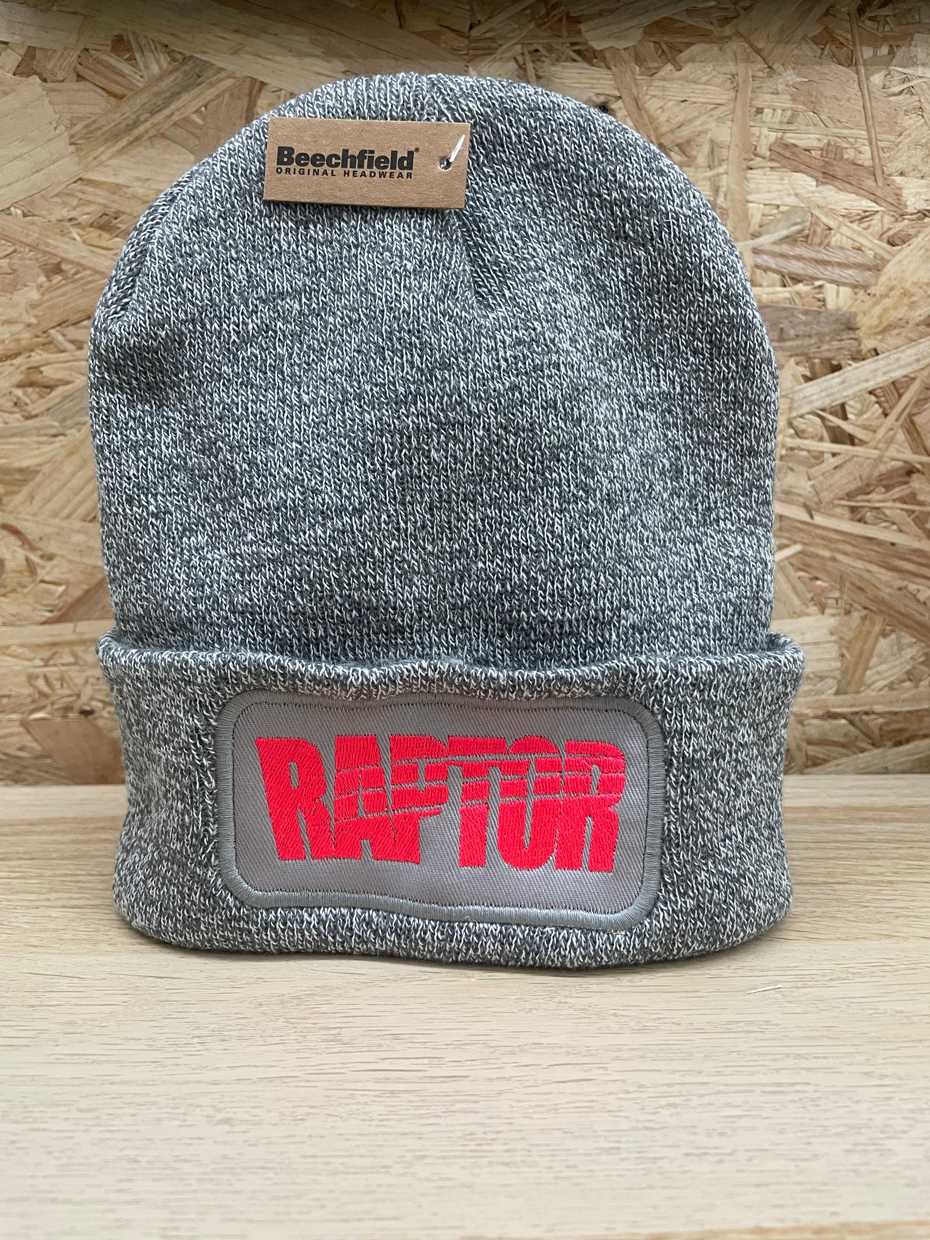 Bonnet brodé Raptor - Gris chiné