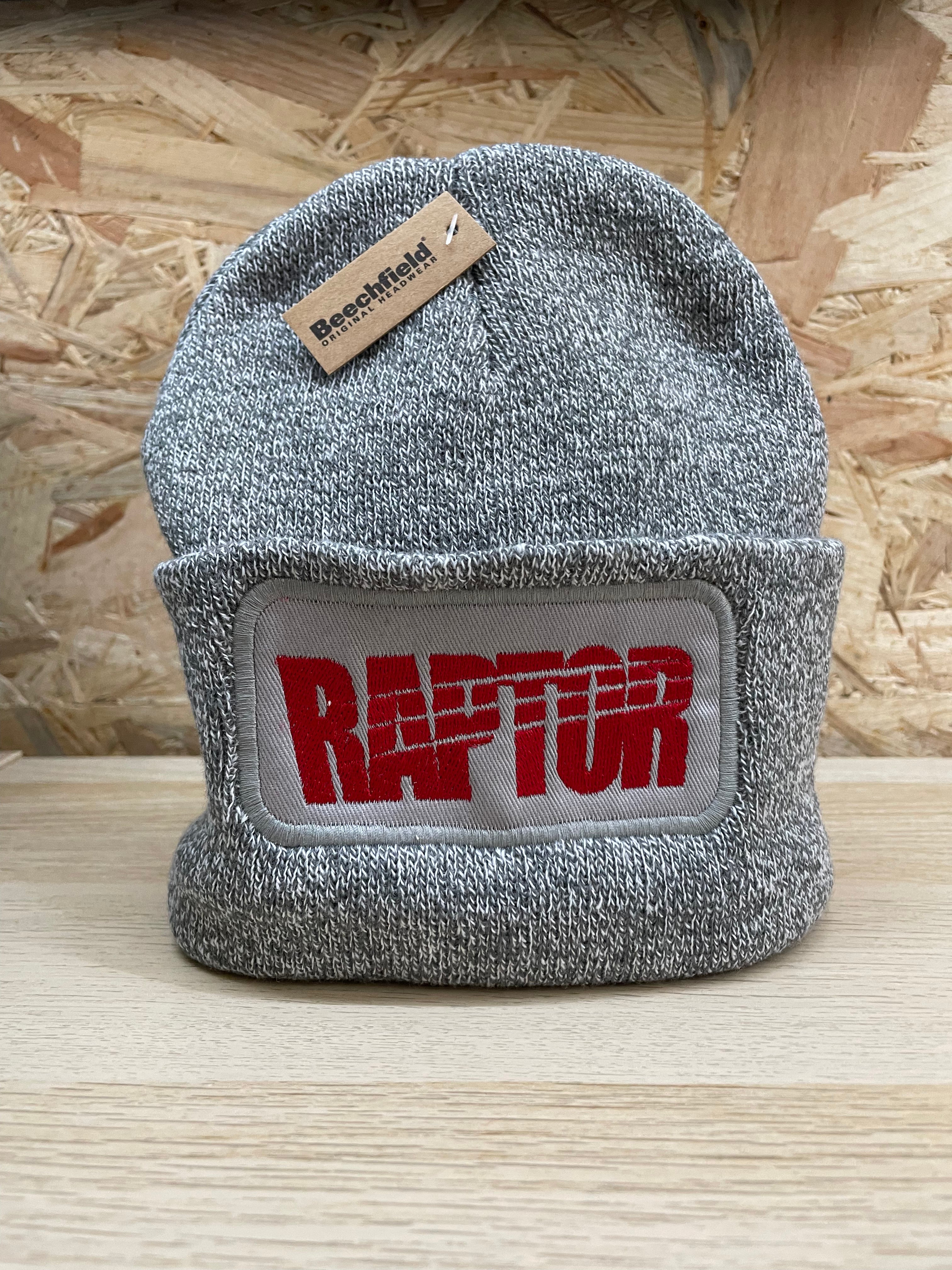 Bonnet brodé Raptor - Gris chiné