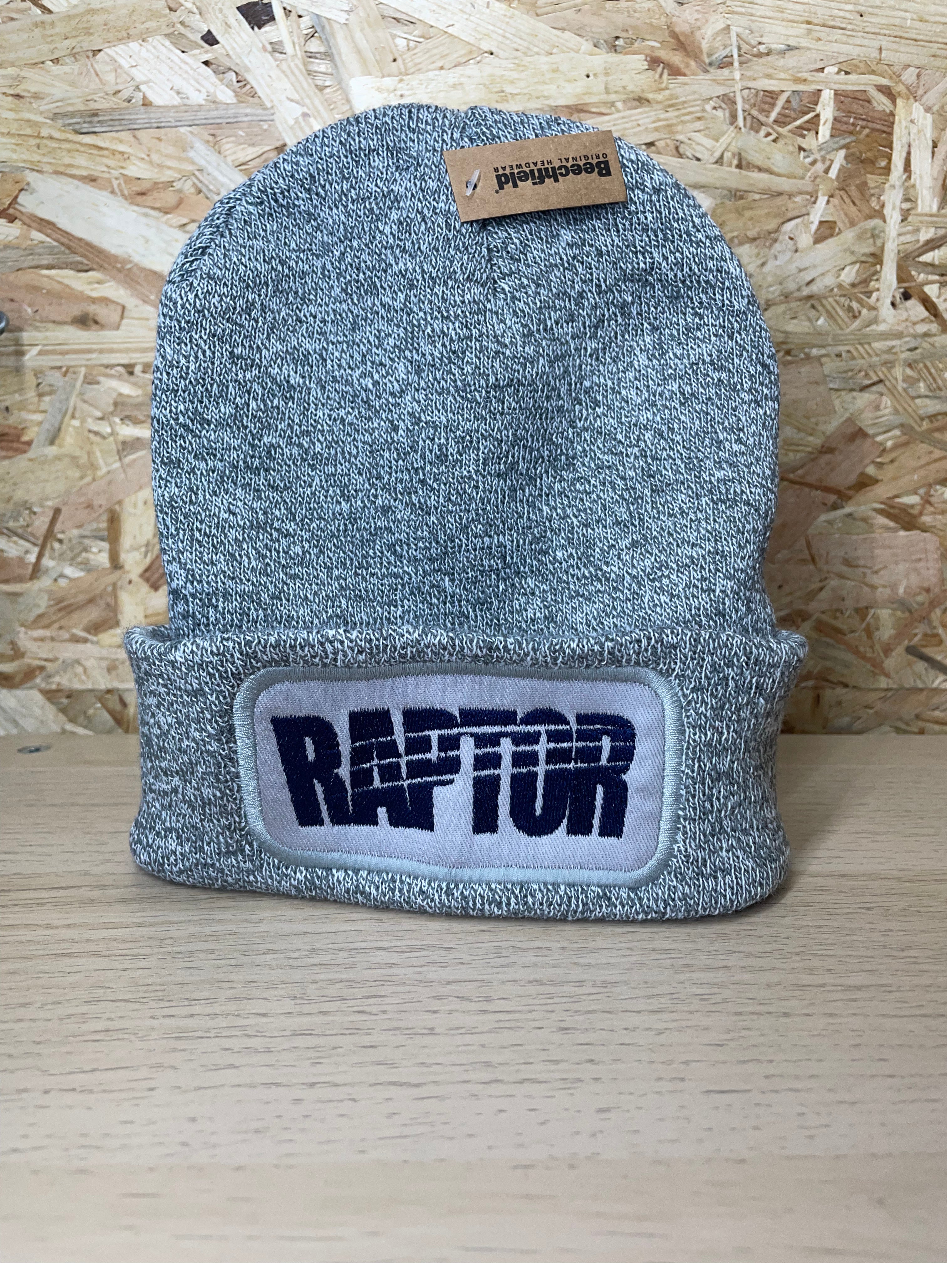 Bonnet brodé Raptor - Gris chiné