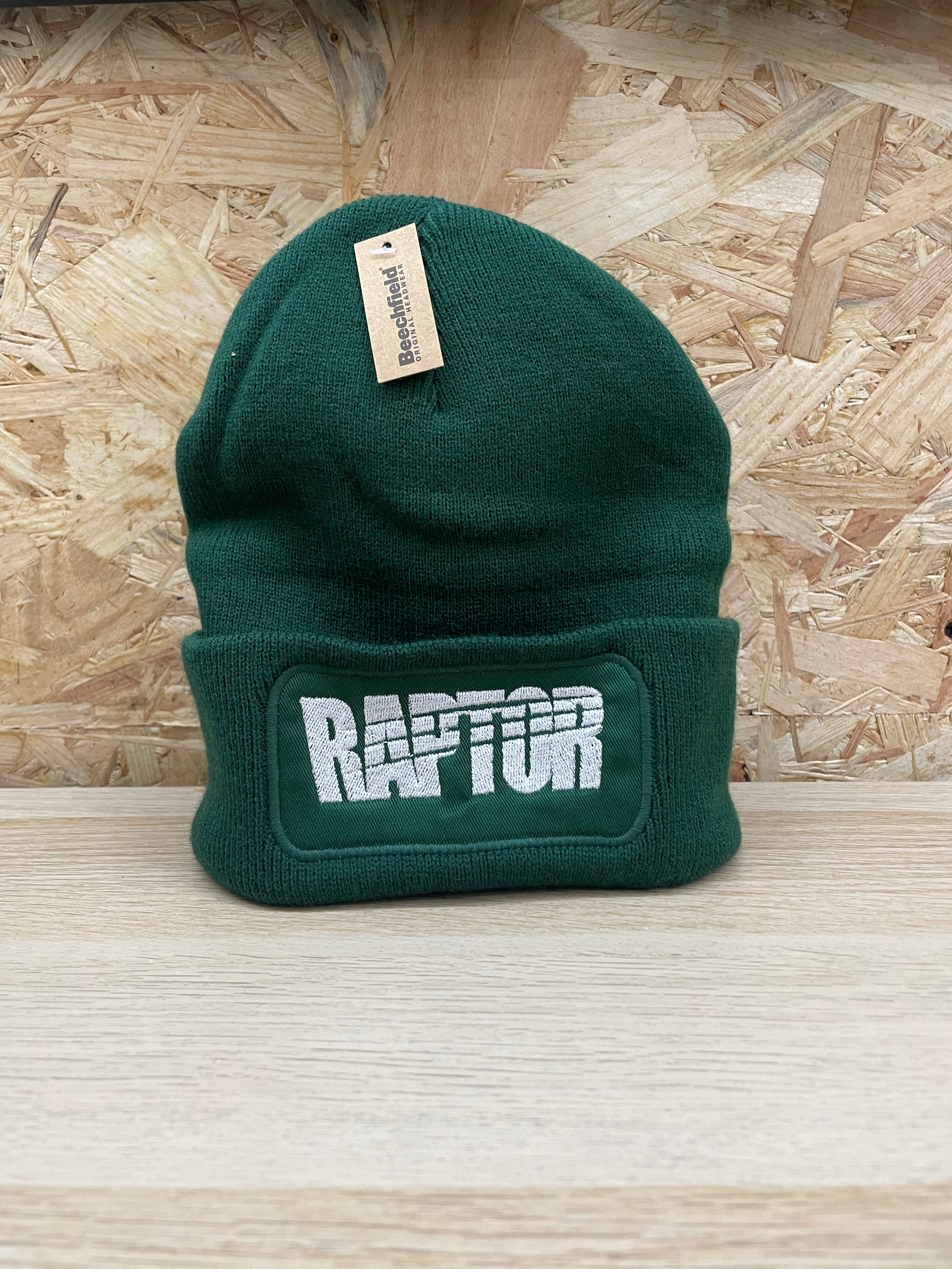 Bonnet brodé Raptor - Vert bouteille
