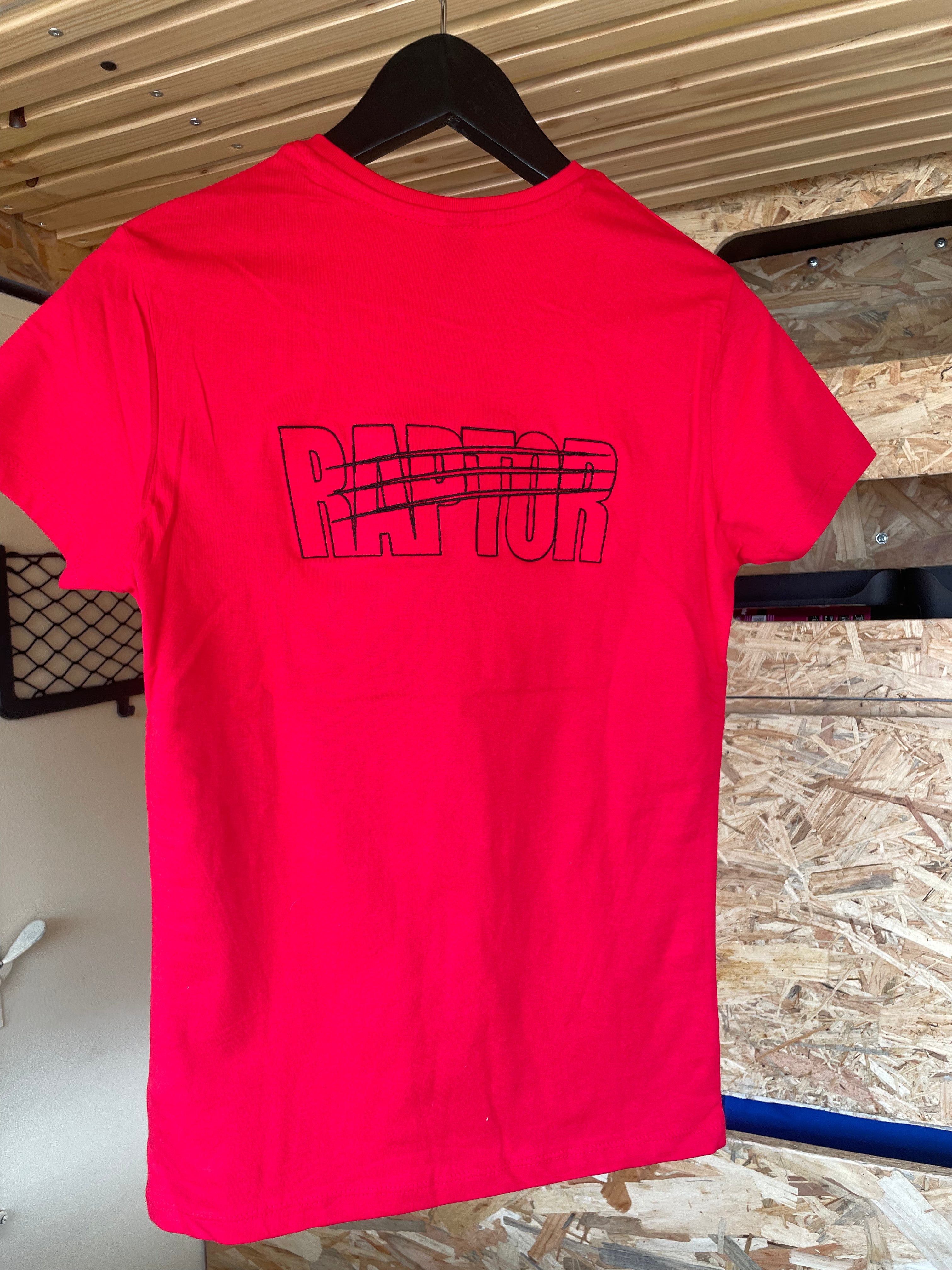 Tee-shirt femme - Rouge (col V)