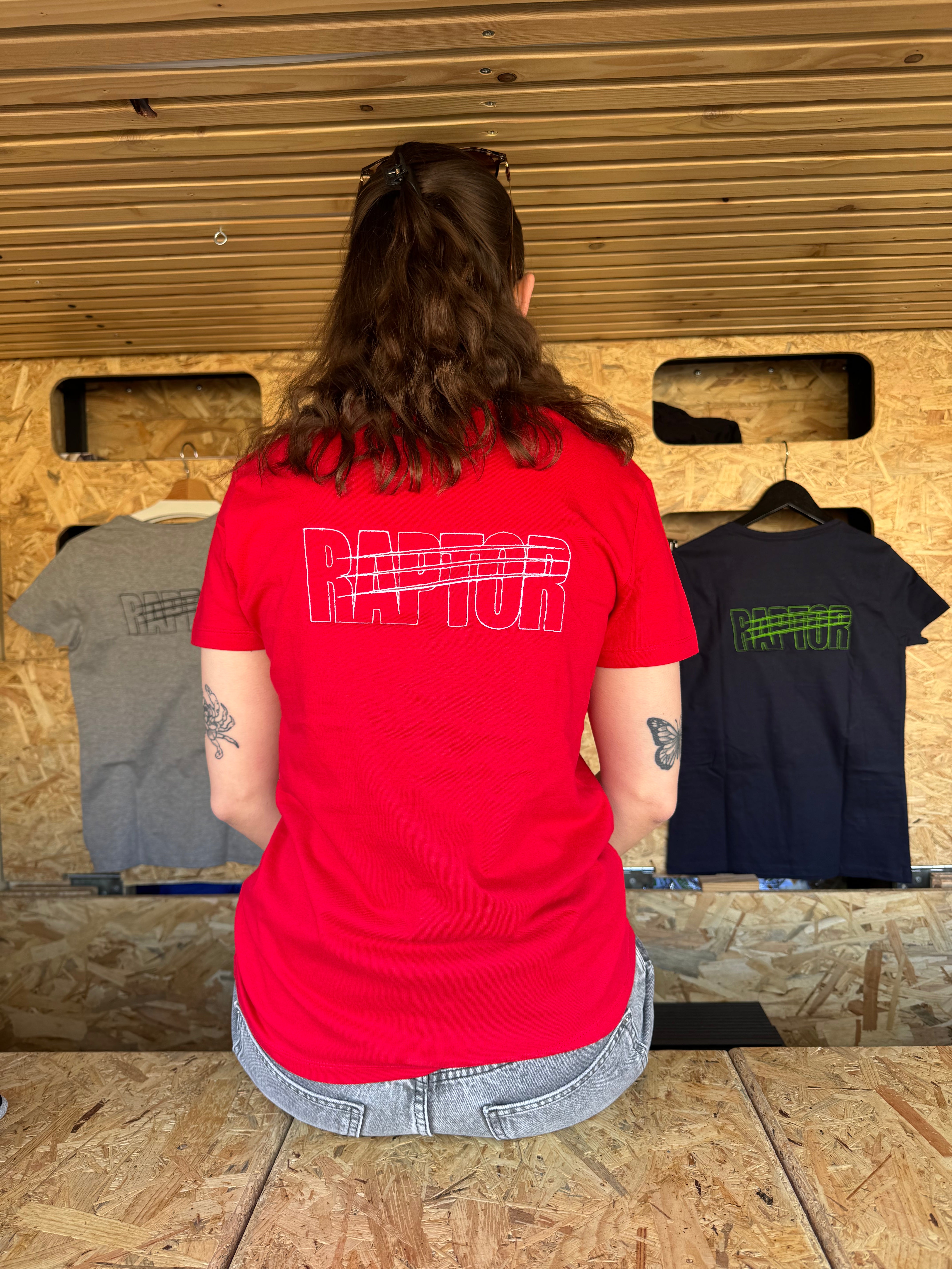 Tee-shirt femme - Rouge (col V)