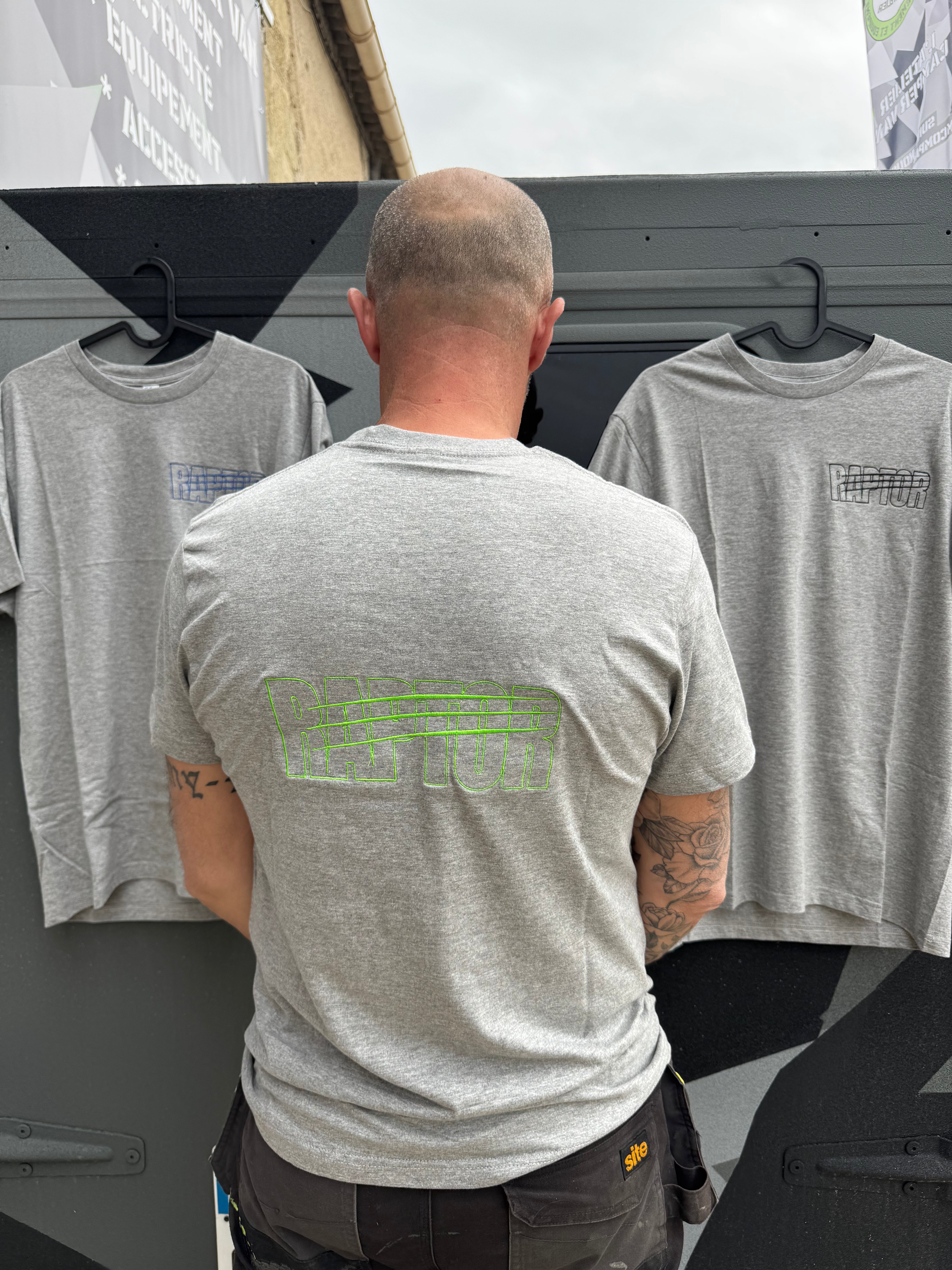 Tee-shirt homme - Gris chiné