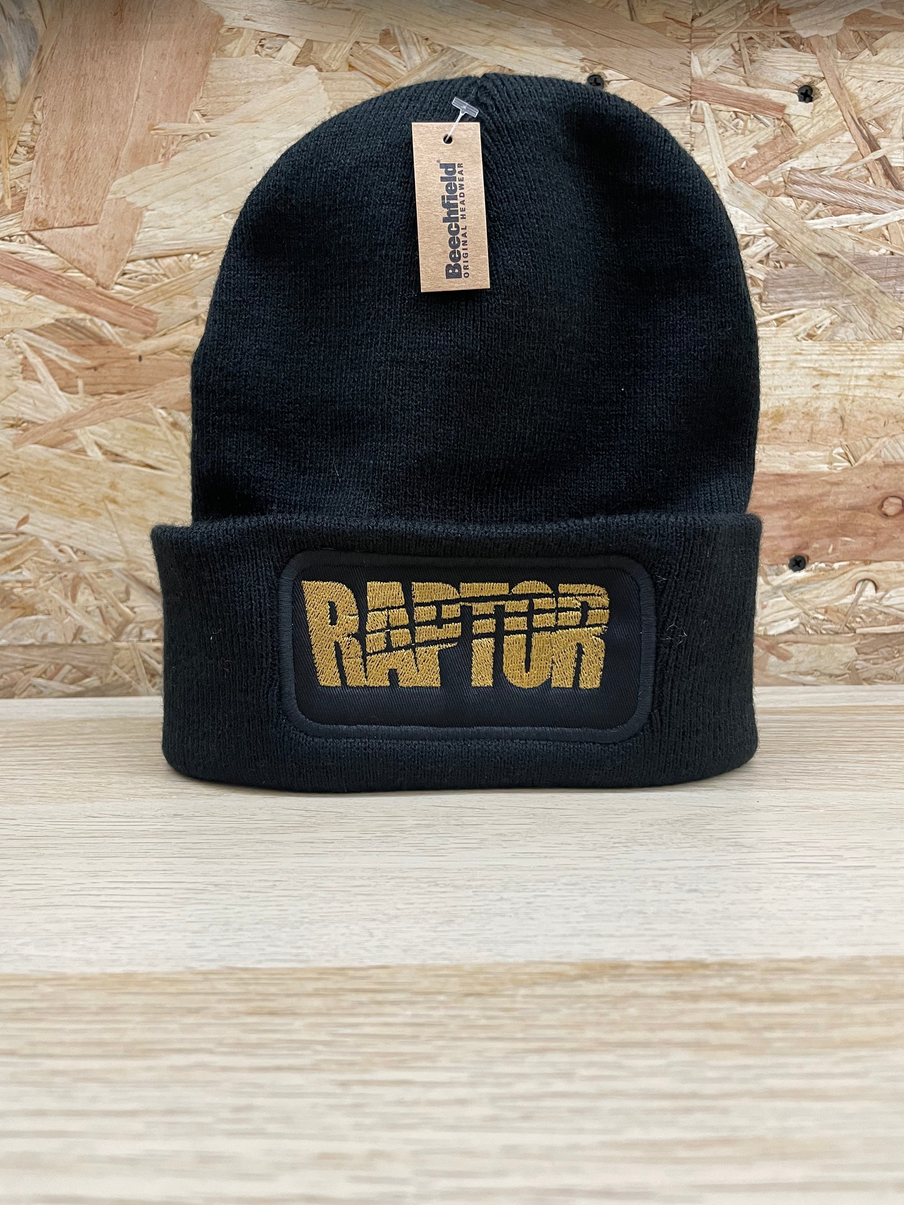 Bonnet brodé Raptor - Noir