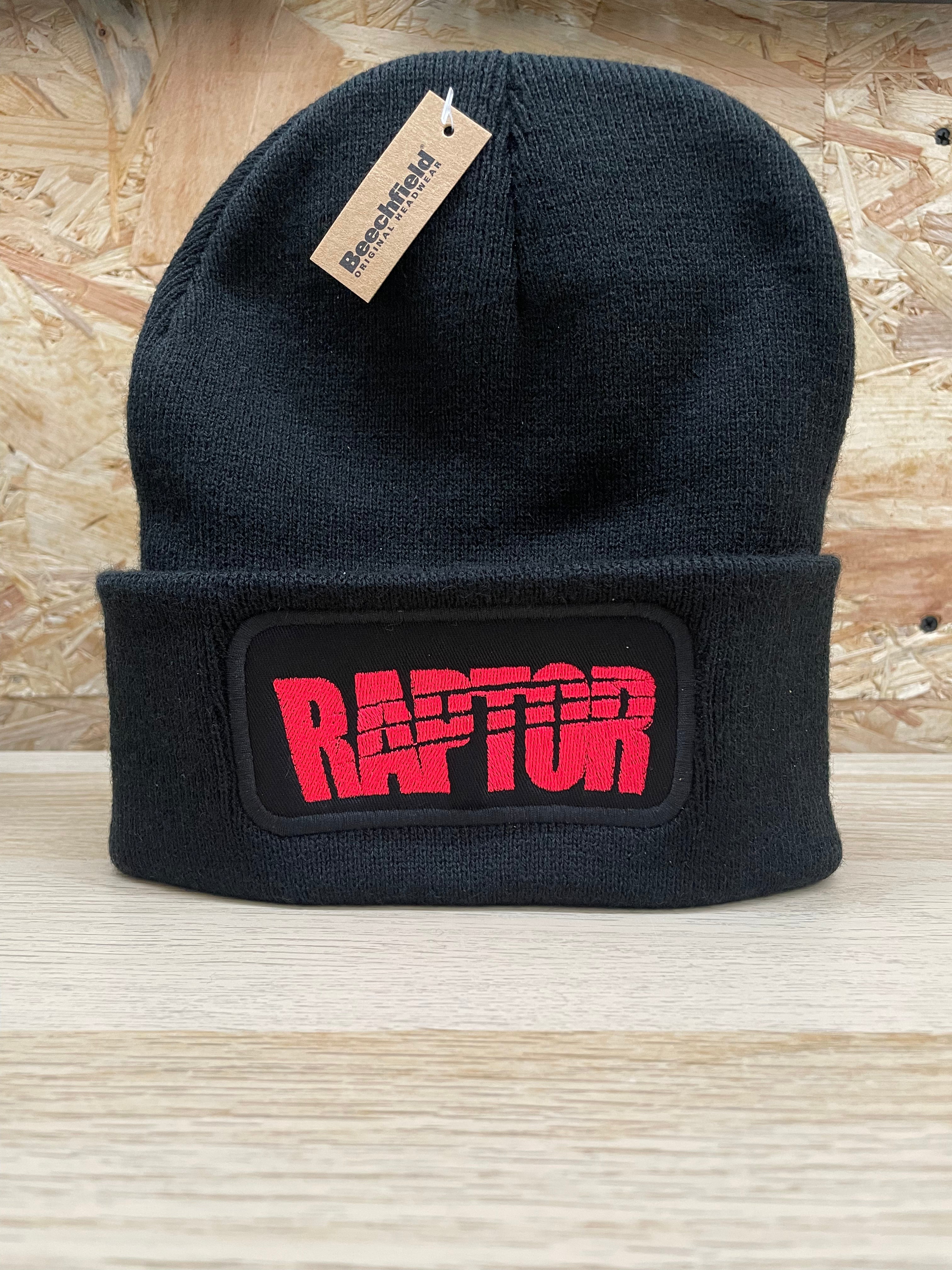 Bonnet brodé Raptor - Noir