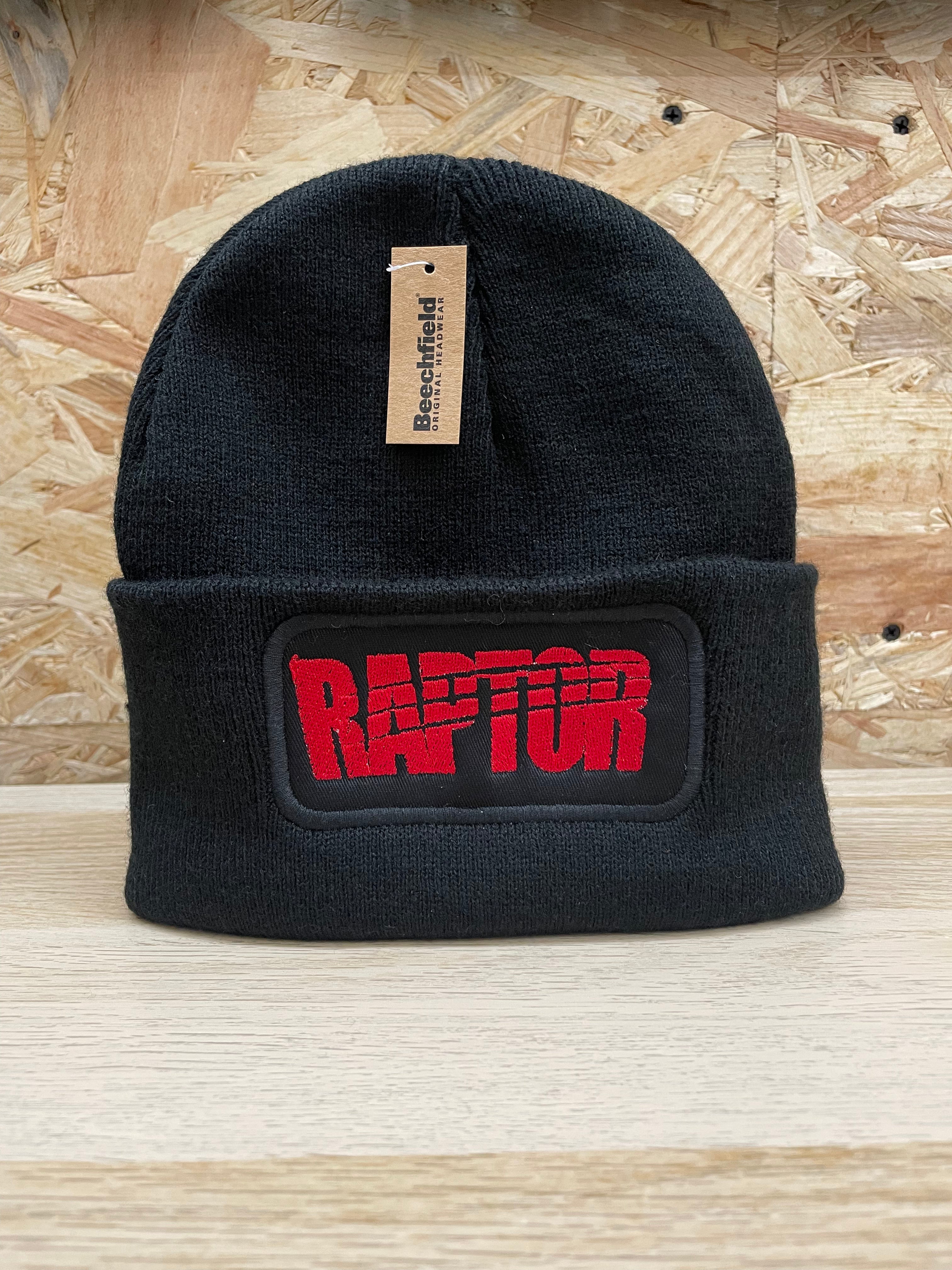 Bonnet brodé Raptor - Noir