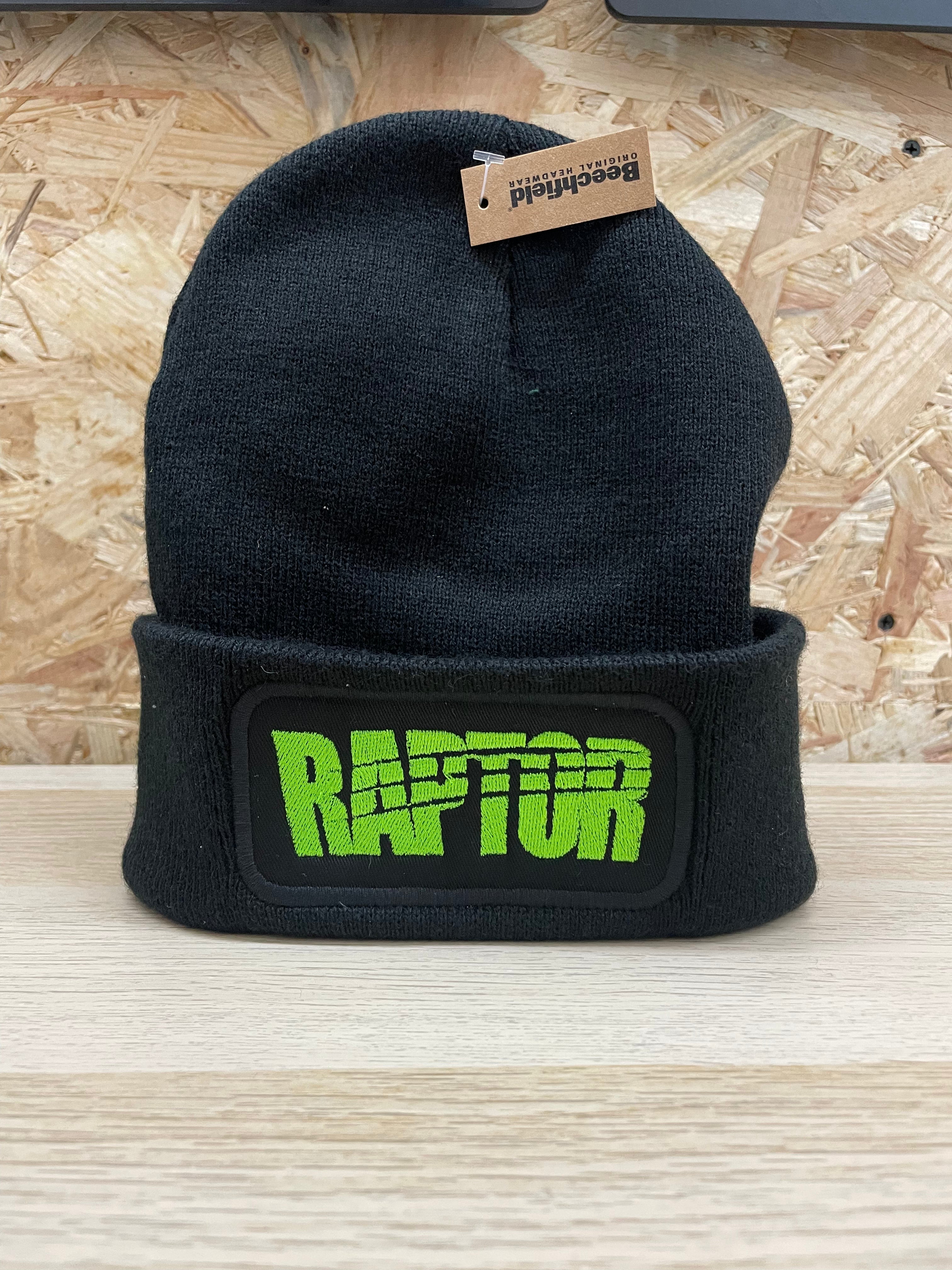 Bonnet brodé Raptor - Noir