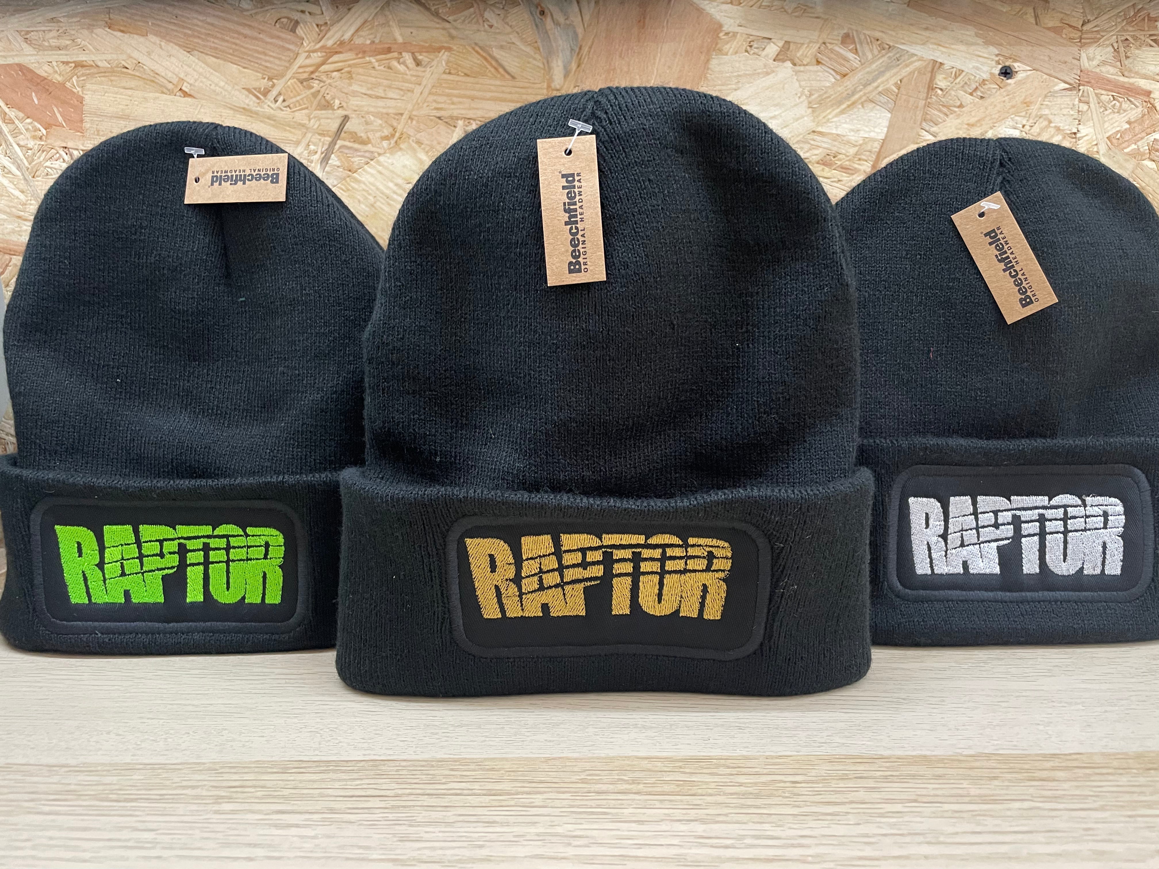 Bonnet brodé Raptor - Noir