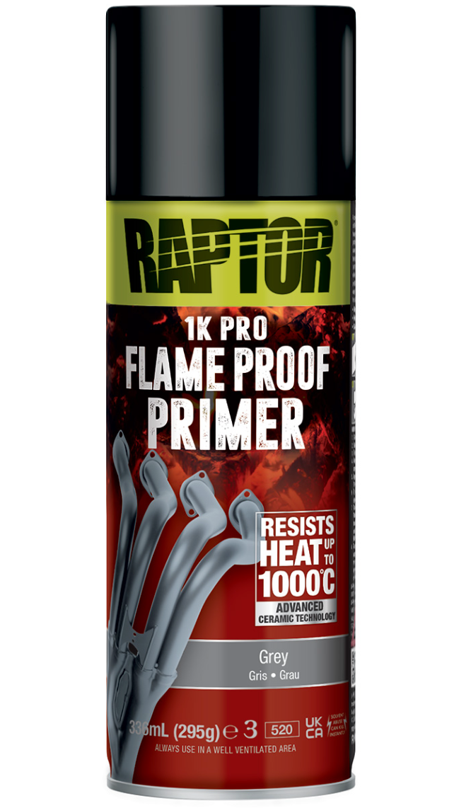 Peinture Ignifuge RAPTOR – Aérosol Céramique Haute Température 1000°C