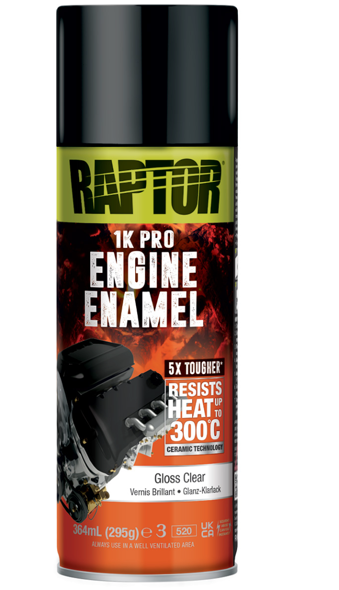 Peinture Céramique pour Moteur RAPTOR – Aérosol 1K Haute Température 300°C