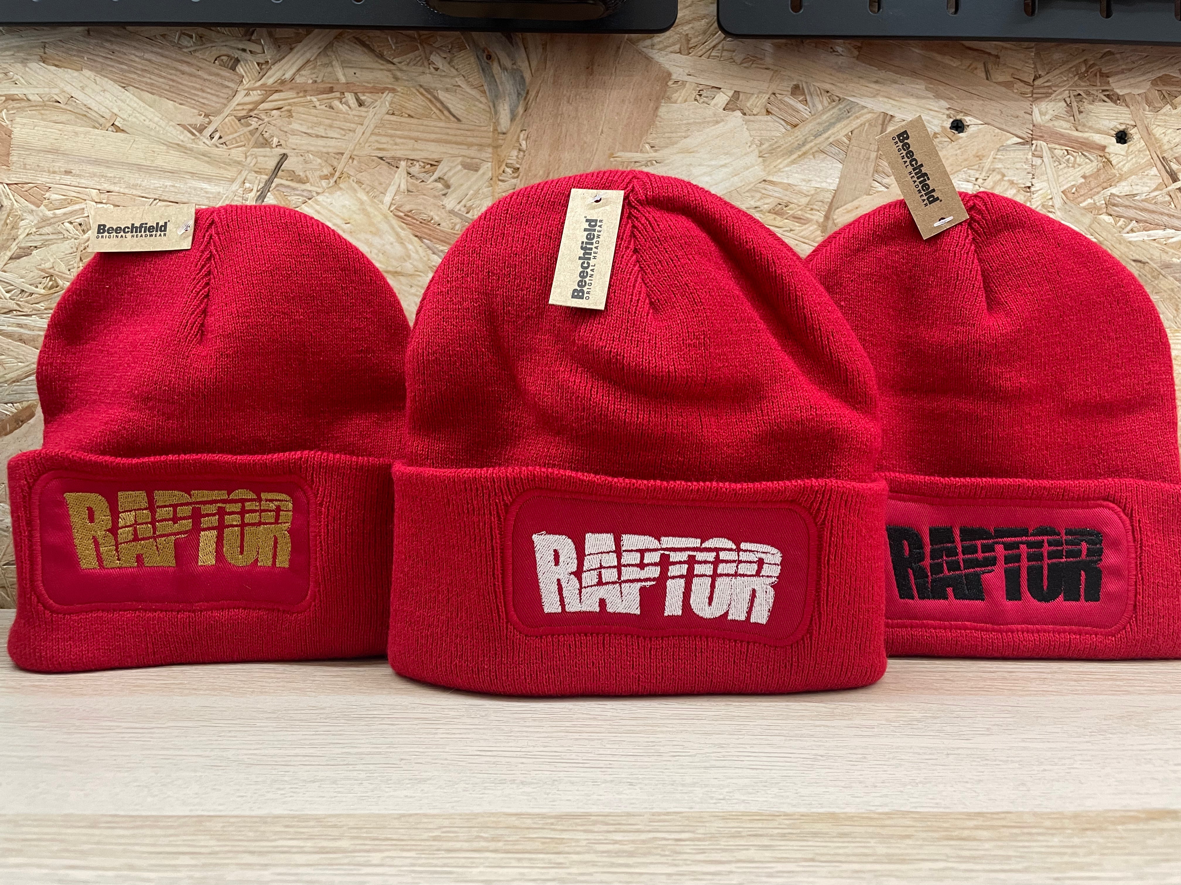 Bonnet brodé Raptor - Rouge