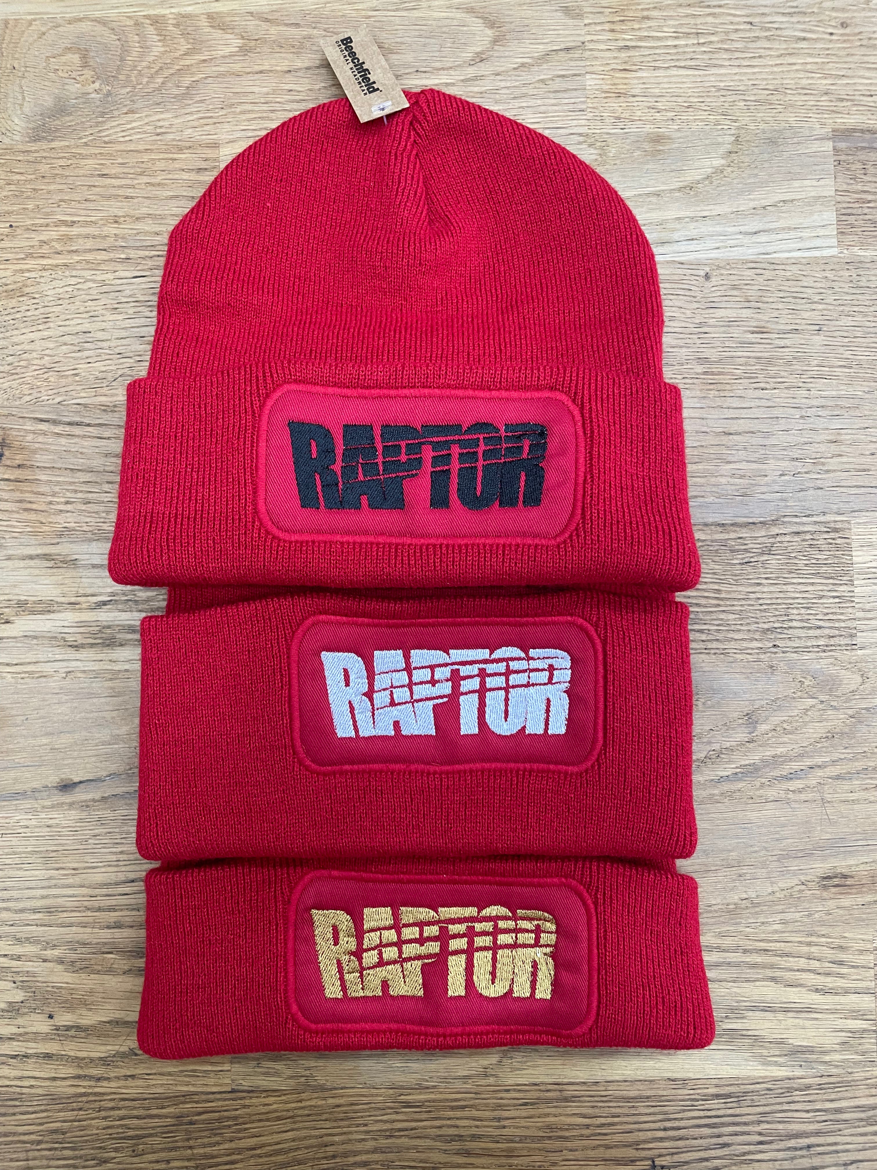 Bonnet brodé Raptor - Rouge