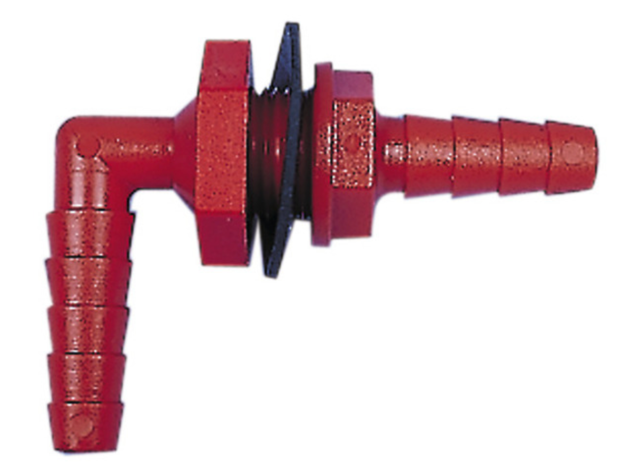 Raccord coudé pour tuyau d’eau 10 mm – rouge