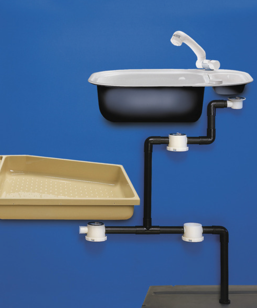 Siphon d’évacuation REICH 33 mm – avec clapet et bouchon