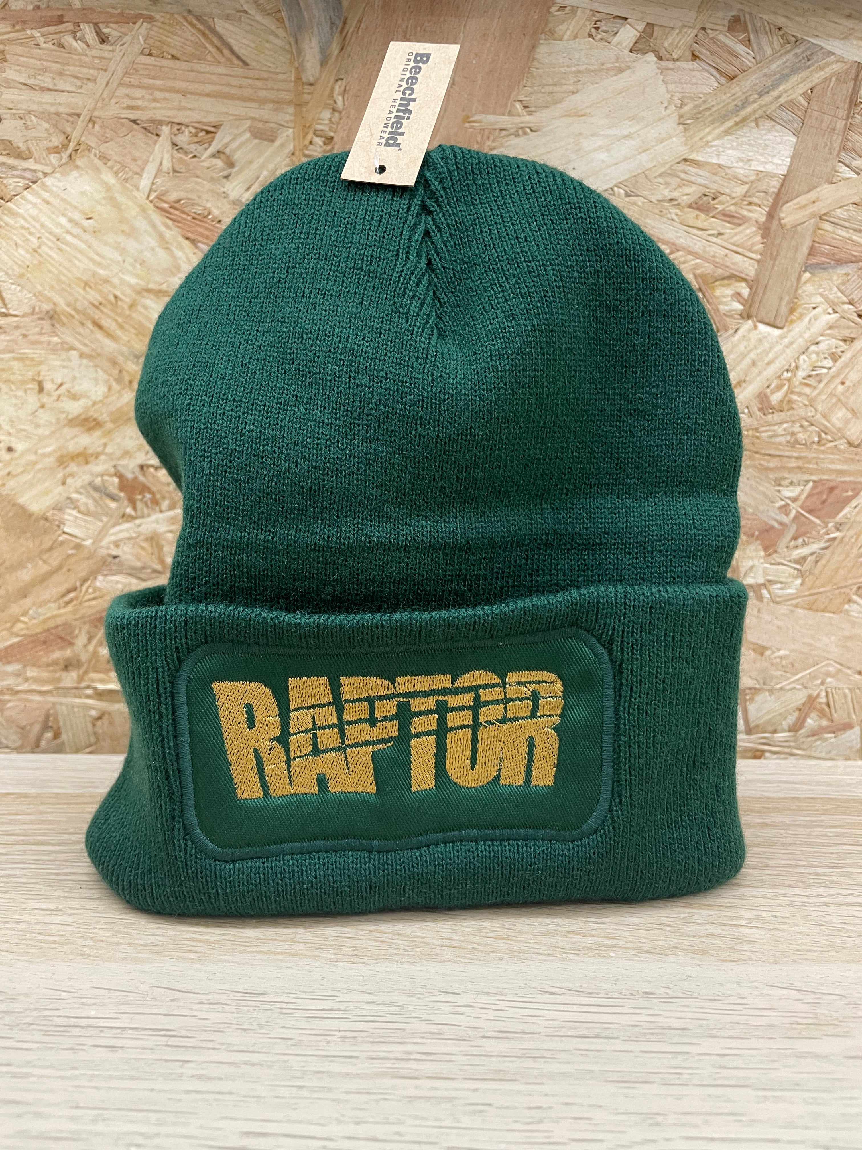 Bonnet brodé Raptor - Vert bouteille
