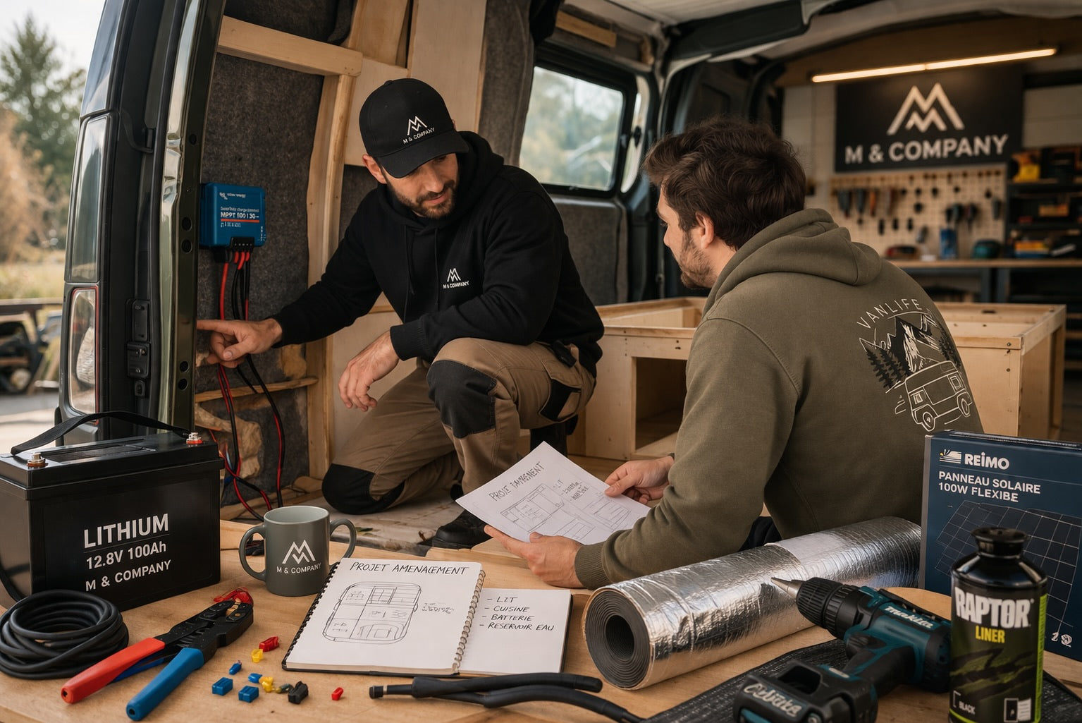 aide, conseil et accompagnement pour aménager son van soi même. auto construction équipement, accessoires vanlife
