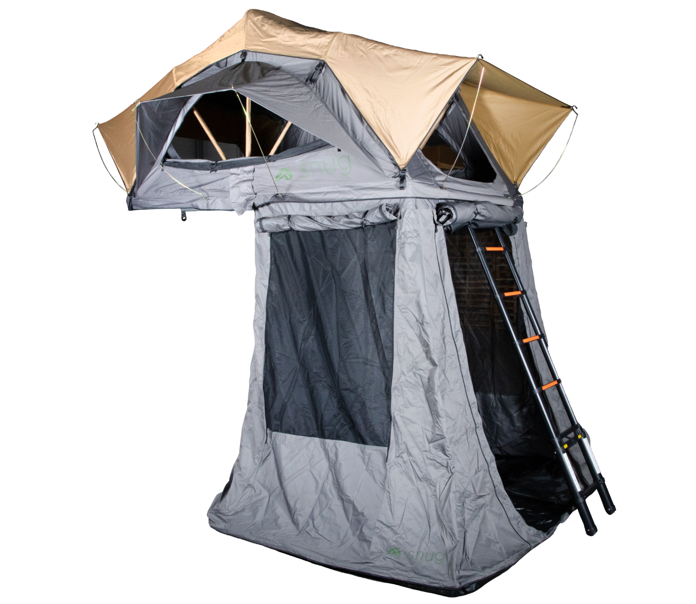 cabine annexe pour tente de toit snug outdoor camping vanlife 4x4 bivouac